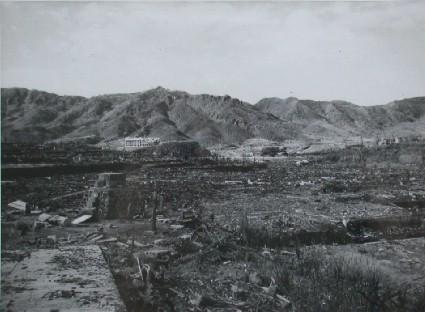 Chinzei Middle School and environs seen from Urakami Church