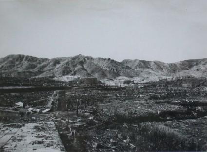 Chinzei Middle School and environs seen from Urakami Church