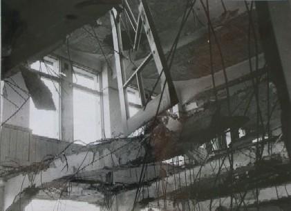 空襲による長崎師範学校の被害