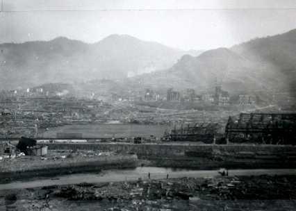 鎮西学院中学校から三菱球場方面を望む