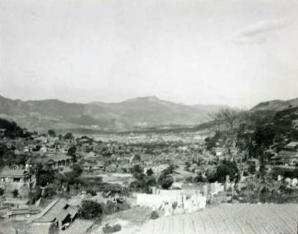 Central Nagasaki seen from Atago-machi