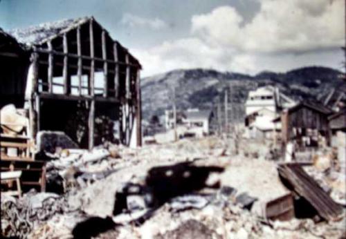 出島町から北北東を見る