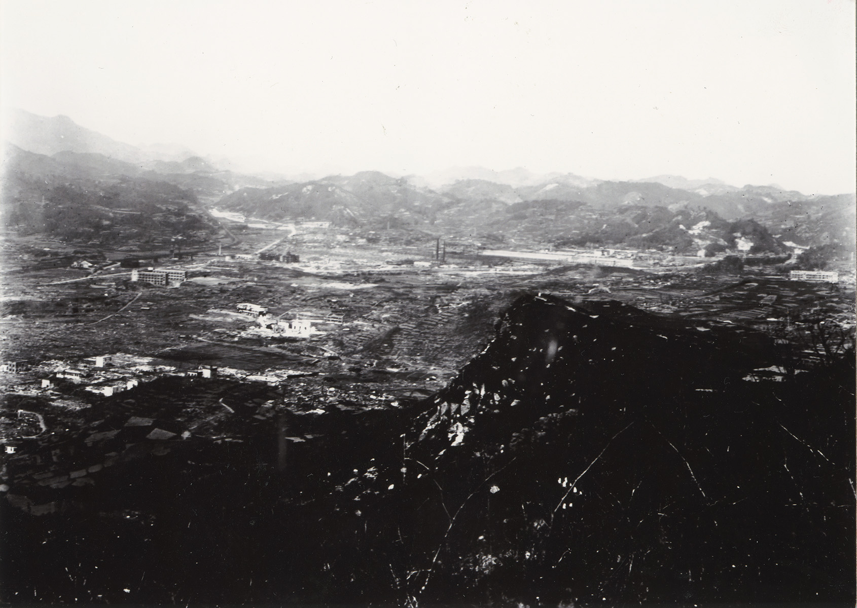 View to the North of Nagasaki City from Mt. Konpira―Nagasaki Medical College Hospital Area―