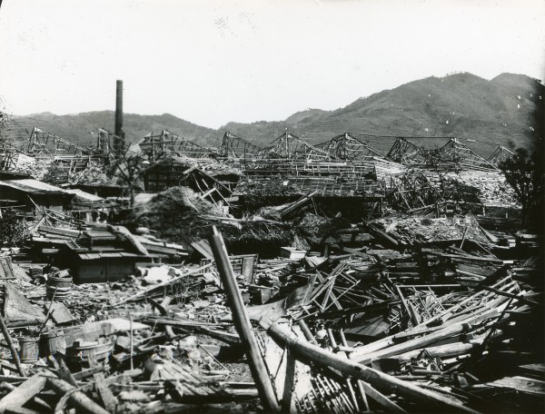 三菱長崎兵器製作所大橋工場付近の民家