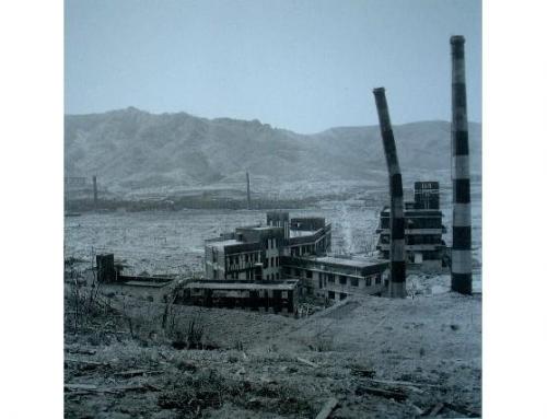 長崎医科大学附属医院裏山からのパノラマ（４枚つなぎ写真中左から１枚目）－外来本館方面－