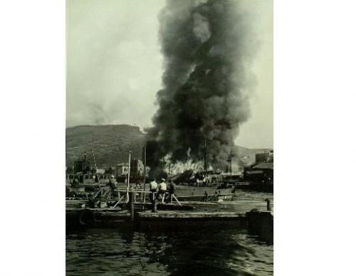 元船町における焼却風景