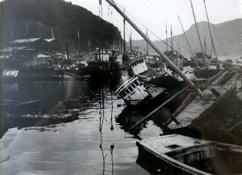 空襲による運搬船の被害