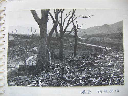 松山町の高台から爆心地をみる