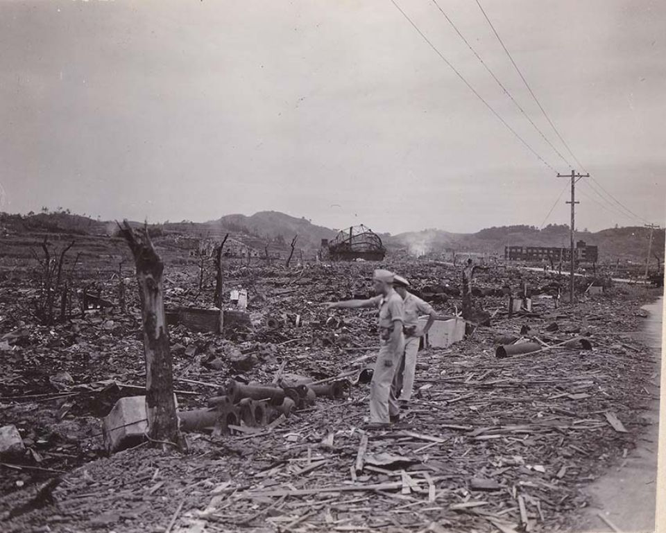 大橋町から北方向を望む