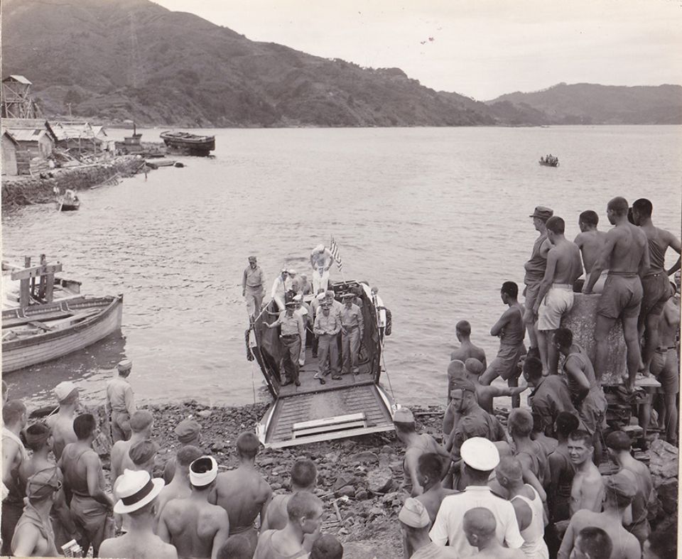 福岡俘虜収容所第2分所の視察