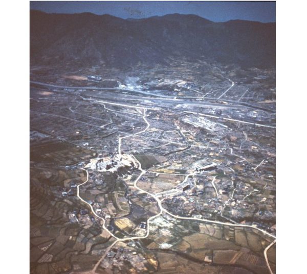 上空から見た爆心地一帯