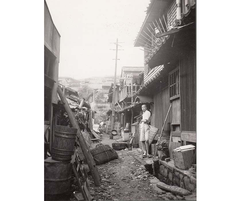 密集した家屋