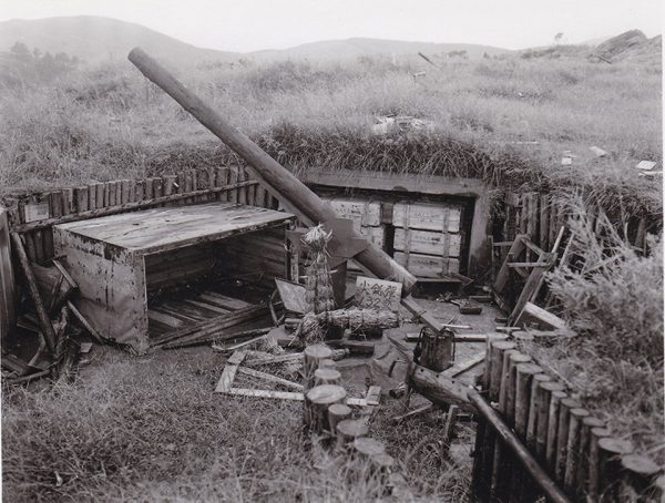 稲佐山高射砲陣地の擬装砲