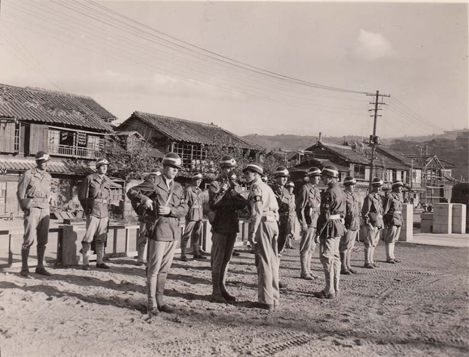 米軍憲兵隊（MP）の点呼
