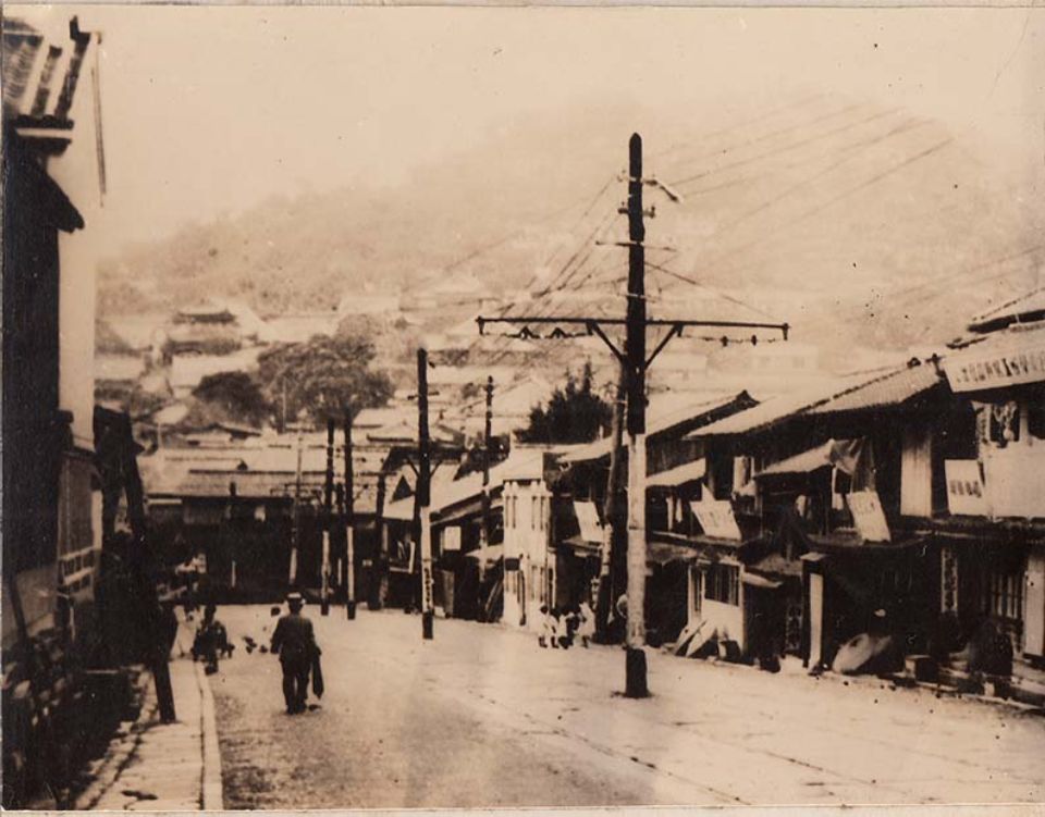 勝山町付近（被爆前）