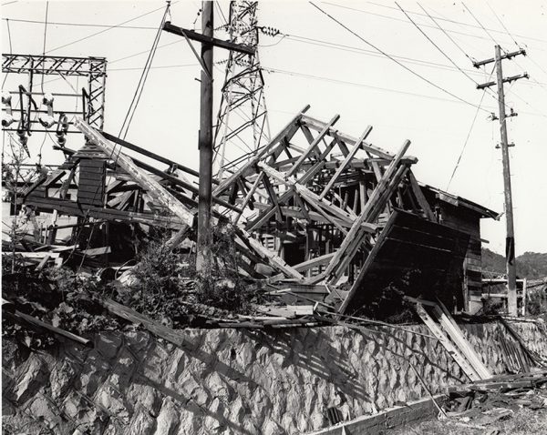九州配電浦上変電所構内の家屋