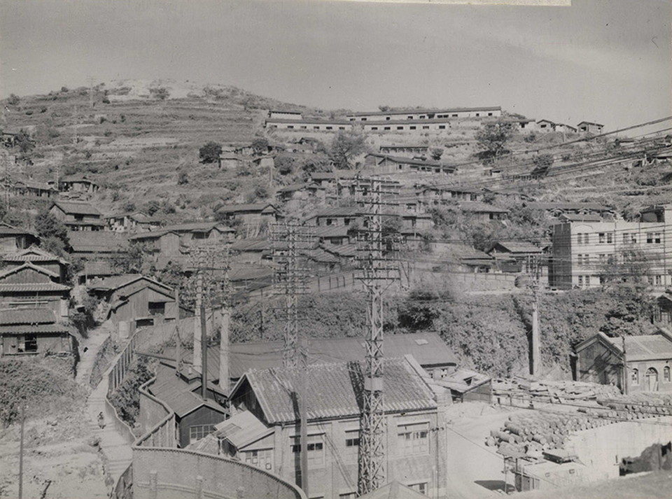 三菱長崎造船所立神工場付近