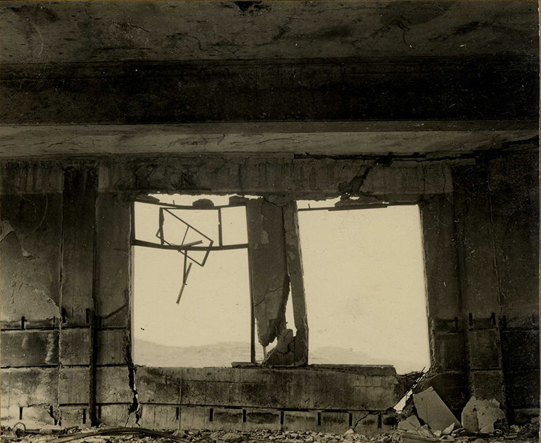 城山国民学校北校舎北棟2階北端内部