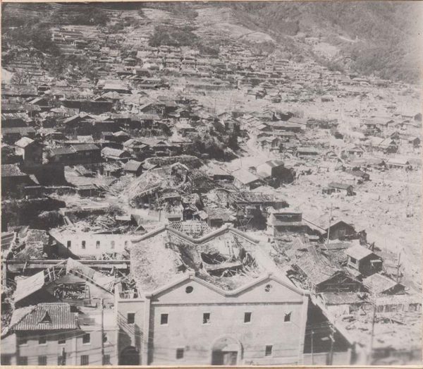 上空から見た旭町一帯