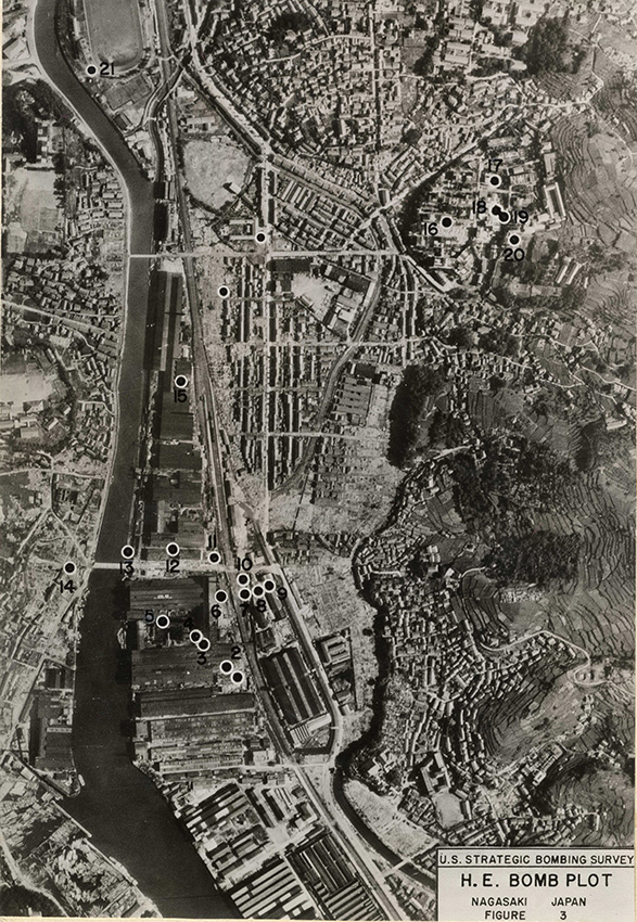 ８月１日第５次空襲被害図