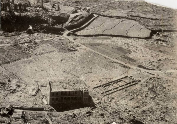 上空から見た常清実践高等女学校一帯