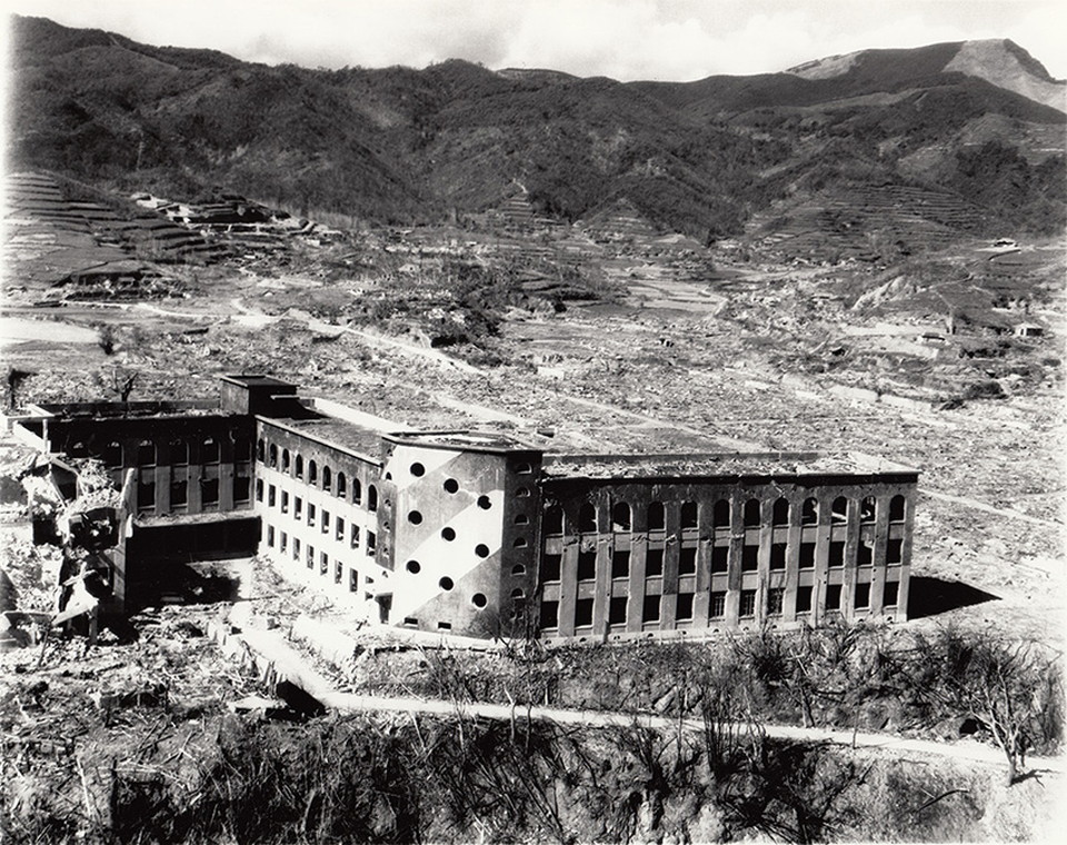上空から見た城山国民学校