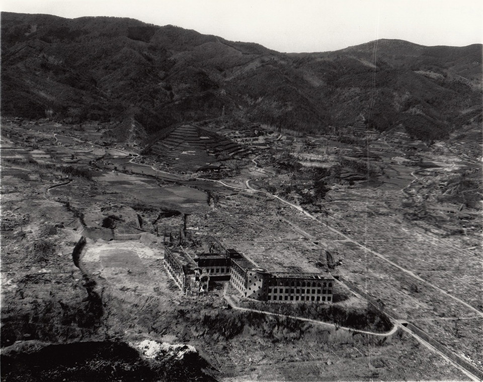 上空から見た城山国民学校付近
