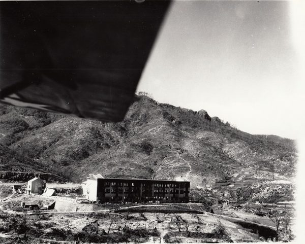 上空から見た淵国民学校付近