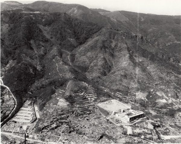 上空から見た竹ノ久保町付近