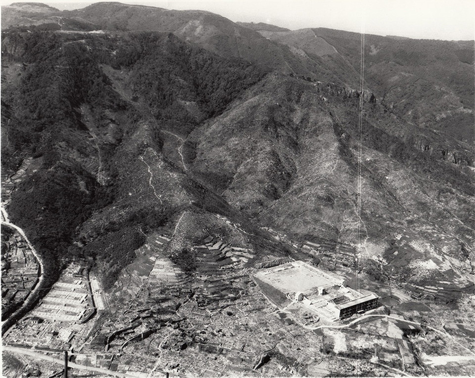 (日本語) 上空から見た竹ノ久保町付近