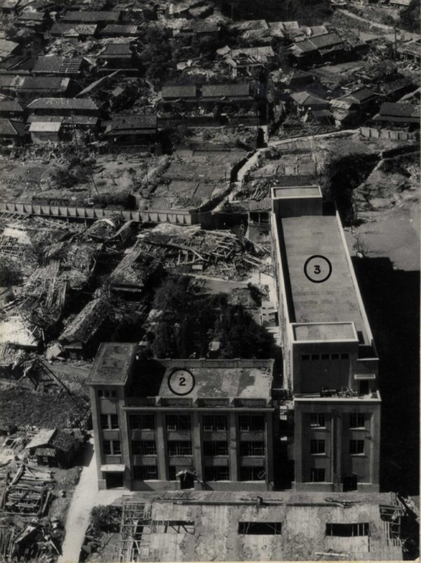 上空から見た稲佐国民学校