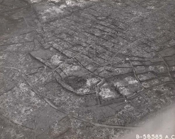 上空から見た山里町一帯