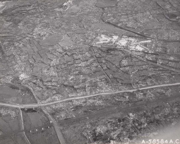 上空から見た駒場町・岡町・橋口町一帯