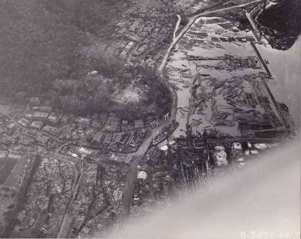 上空から見た淵神社一帯