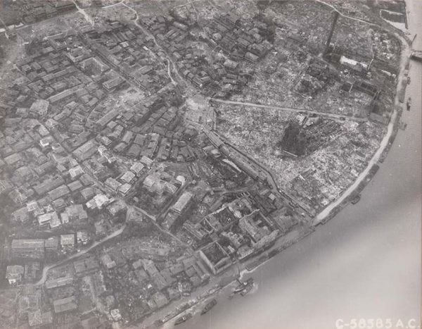 上空から見た旭町・稲佐町一帯