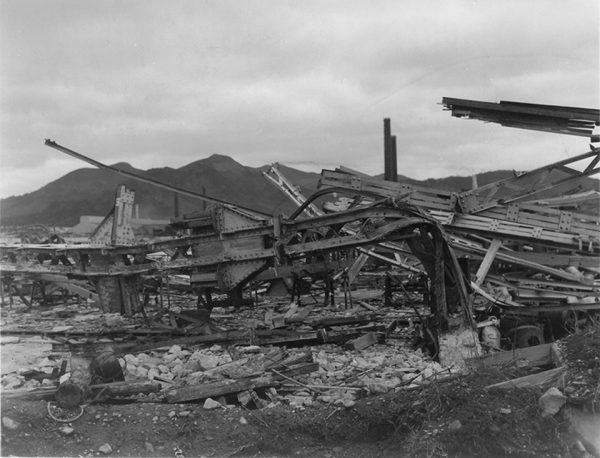 三菱長崎兵器製作所大橋工場仕上工場・機械工場付近