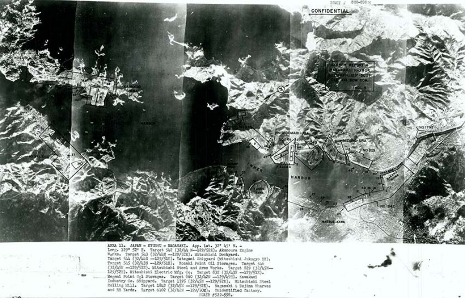 米軍の空襲目標のための長崎分析