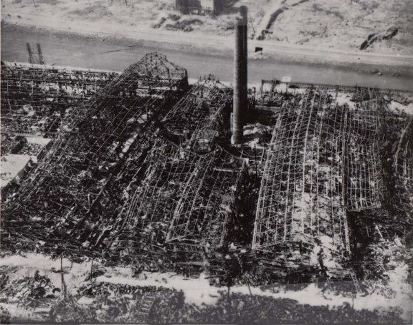 上空から見た三菱長崎製鋼所第2工場